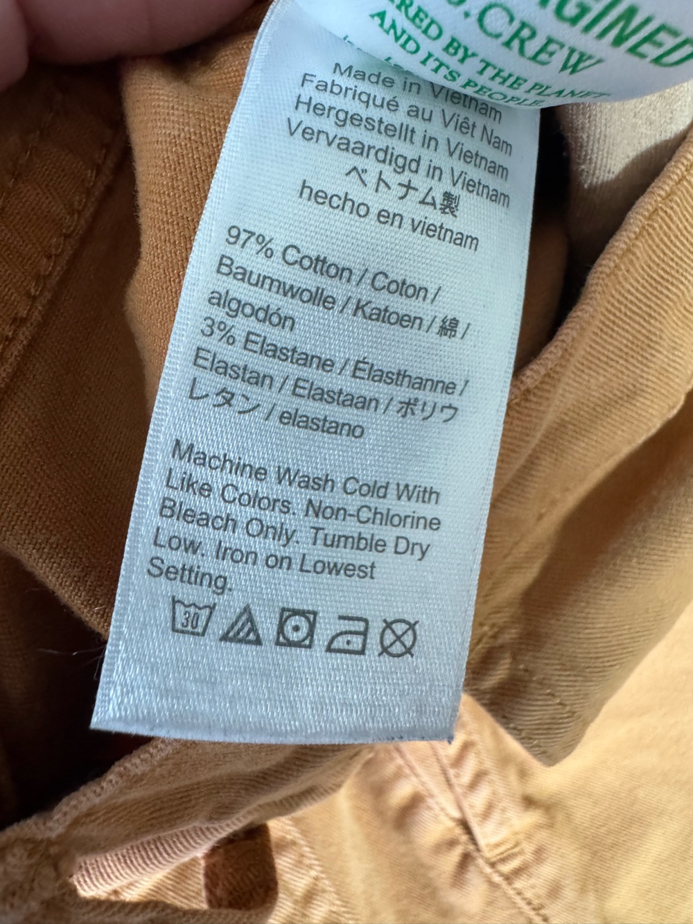 J.Crew Women’s Wide Leg Chino Pants Camel Tan Stretch 26 Tall - Picture 5 of 9